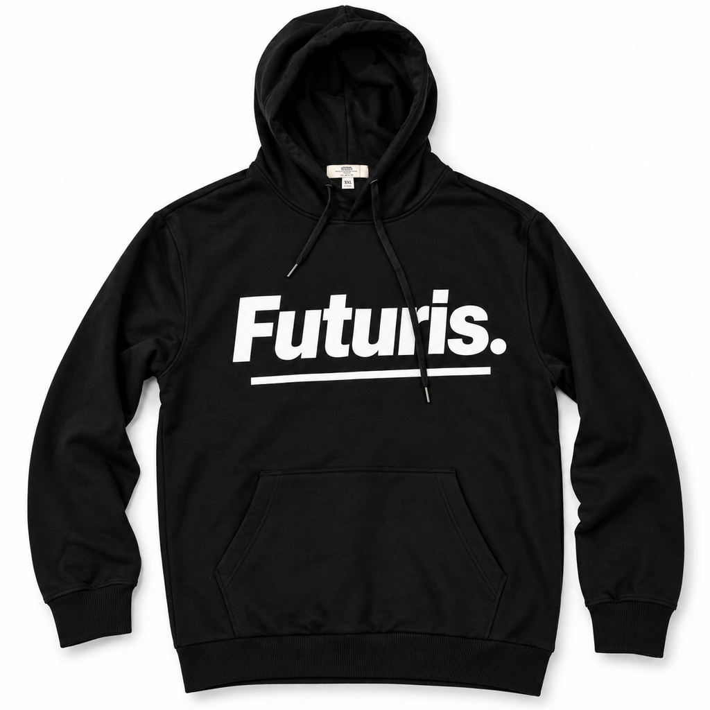 Sweat à capuche Futuris – Noir